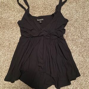 Black top V neck style